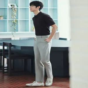 [폴햄] PHF2PP1032 남성) 컴포트 슬림 히든밴딩 슬랙스 PHF2PP1032A