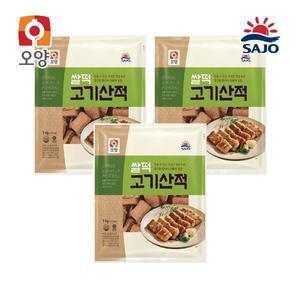 사조 쌀떡고기산적 1kg x 3봉