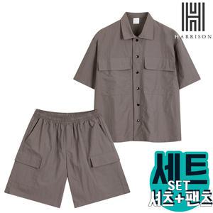 [해리슨][해리슨] 패밀리 포켓 반팔 셔츠+반바지 셋업 HDEF1022