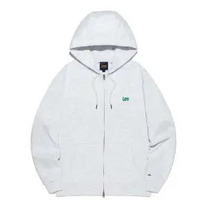 LEE 스몰 트위치 로고 후드 집업 라이트 그레이 LE2501HZ01LG