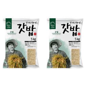 그린올린 갓밥 갓쌀 7분도미 10kg 칠분도미 5kg x 2 봉 2024년산