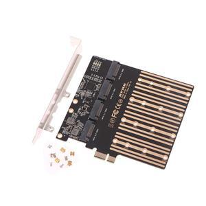 PCIe X1 to 4 포트 SATA M.2 NGFF SSD 어댑터 확장 카드