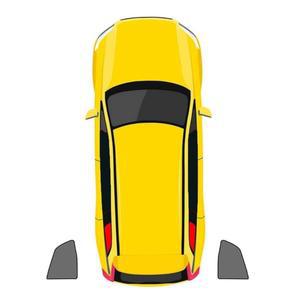 볼보 XC60 1-2017 세대용 QDLKJQ 자동차 창문 그늘막, 빠른 설치, 열 및 자외선 차단을 위한 선 캠핑용 낮잠 커튼, 삼각형 2개