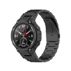 Amazfit T Rex/T-Rex 2 용 스테인레스 스틸 스트랩 스마트 시계 액세서리 Pro REX 밴드 금속 시계줄