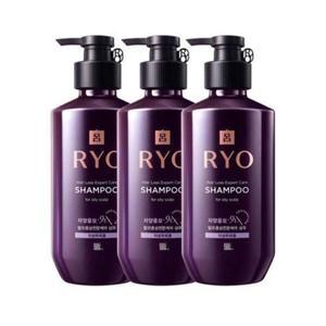 려 자양윤모 9ex 탈모전문케어 샴푸 민감 400ml 3입
