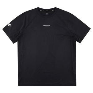 [데상트] 남성 자가드 반팔 티셔츠 SP321TTS78BLK