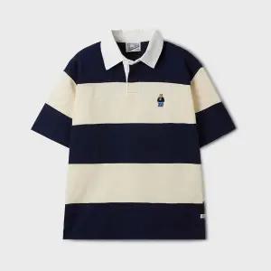 [후아유](의정부점)Steve Colorblock Collar T-Shirt WHHAF2421U