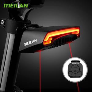 MEILAN X5 자전거 리어 라이트 원격 무선 턴 시그널 LED 빔 USB 충전식 방수 라이딩 테일 후미등 미등