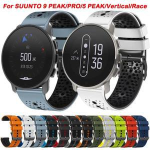 SUUNTO 9 PEAK PRO 레이스 버티컬 워치 스트랩, Suunto Ocean 5 피크 실리콘 밴드 교체 손목 22mm