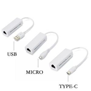 랜케이블 스위치허브 이더넷 랜선 포트 USB 마이크로 USB 유형 C-네트워크 카드 LAN 이더넷 RJ45 안드로이