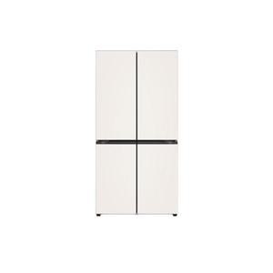 [LG] 디오스 오브제컬렉션 글라스 4도어 냉장고 H875GBB012 베이지베이지 870L
