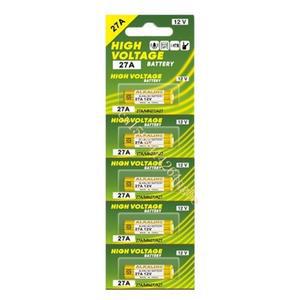 1시트 27A 12V 알칼리성 배터리 차고 도어 오프너 드라이 셀 교체 A27 V27A LR27A WE27A L828 MN27 87HC