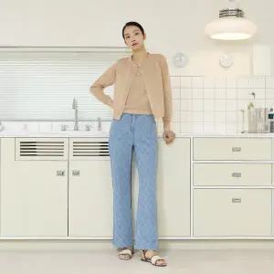 [카][런칭가 89000원] J by 24SS 린넨블렌디드 펀칭 데님 팬츠