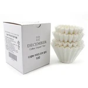 디셈버 커피드리퍼 웨이브 필터 100매 185 커피 여과지 (칼리타 호환)