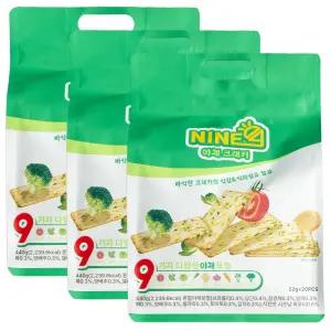 나인 야채크래커 500g x 3개, 주전부리 간식