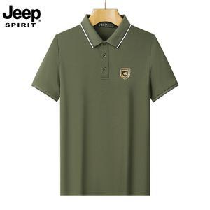 JEEP SPIRIT 남성 베이직pk 무지 반팔 여름 카라 티셔츠 빅사이즈