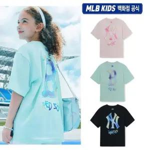 [MLB키즈](강남점)(백화점 공식 ) 25SS 스트릿 베이직 썸머 로고 티셔츠 (3color) 7ATSB3153