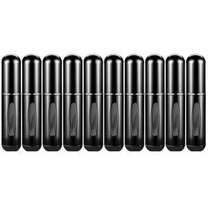 10PCS 5ml 미니 향수 Atomizer 화장품 여행을위한 휴대용 액체 용기 알루미늄 스프레이 빈 리필 병