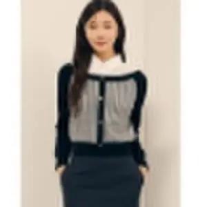 [JJ지고트](대전신세계)셔츠 배색 버튼 풀오버 니트GP9A1PO501