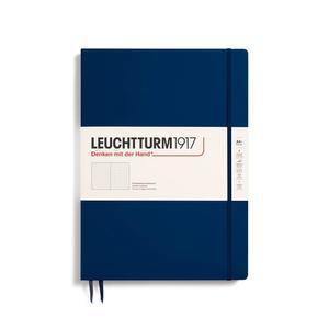 Leuchtturm1917 하드커버 점선 마스터 슬림 노트북, 네이비, A4
