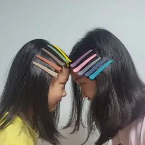 [콩심팥심]헤어핀 컬러믹스 앞머리 집게핀 헤어스타일 고정핀