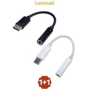1+1 변환 젠더 c타입 이어폰 3.5mm 오디오 음악 통화 지원 sw100