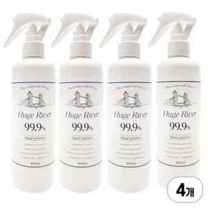 휴즈리버 곡물발효 청소용 에탄올 스프레이 300ml x 4개