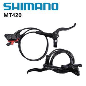SHIMANO DEORE MT420 유압  브레이크 세트 BL-MT401 레버 및 캘리퍼스 MTB Original Shimano 용 4 피스톤