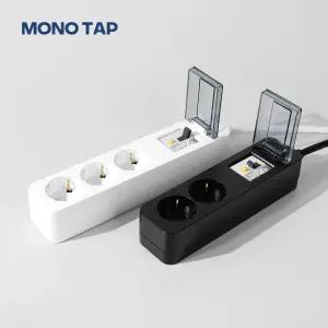 모노탭 고용량 국산멀티탭 누전차단 3구 1.5m 블랙