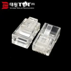 대원티엠티 CAT.6 UTP RJ-45 커넥터입 50마이크로/모듈러/플러그/랜커넥터/랜케이블/랜선/연결/단자/제작용
