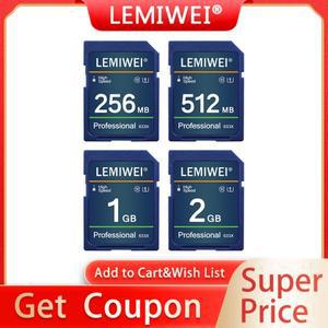 카메라 메모리 SD 카드 256MB 512MB 1GB 2GB 클래스 10 고속 UHS-I 전문 633x 저장 U1 Lemiwei