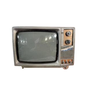 영상송출 레트로 티비 카메라 촬영 영상 세트 카메라세트 선반 엔틱 오렌지