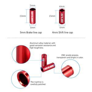 GUB 10pcs CNC 자전거 변속기 케이블 하우징 엔드 캡 브레이크 커버 MTB 도로 시프트 라인