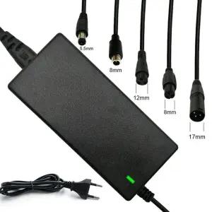 전동킥보드 전원 어댑터 충전기 전기 스쿠터 액세서리 미국 EU 영국 플러그 범용 5 AC 100-240V DC 42V 2A
