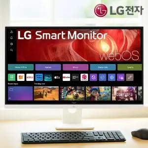 LG전자 27인치 화이트 스마트모니터 IPS 27U731SAW UHD 4K IPTV OTT 미러링 넷플릭스 유튜브