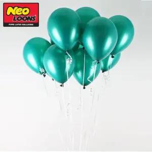 네오텍스 25cm 펄 에머랄드그린 라운드 풍선 100개