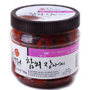 토종원 향적원 참외 장아찌 1kg 유리병 순창마을