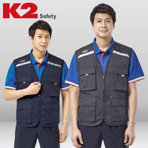 망사조끼 LB2-612GR 춘하 여름 근무복 작업복 K2