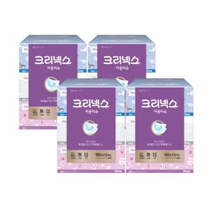크리넥스 무색 무향 각티슈 180매x6개입 4팩 미용티슈 화장지
