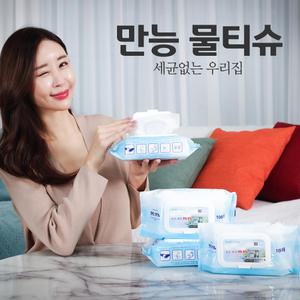 세균없는 위생 티슈행주 캡형 100매 소독력99.9%