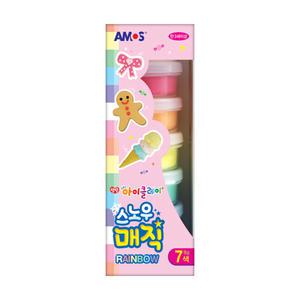 officeseller 아모스 스노우 매직 스노우매직 레인보우 9g 7색세트