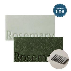 [공식] 아로마티카 로즈마리 샴푸바 165g+컨디셔너바 135g (+비누받힘)