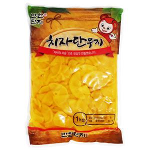 반찬단지 슬라이스 치자 단무지 1Kg 이강산닷컴