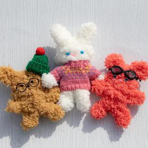 아트니즘 털 모루인형 3개 만들기키트 키링만들기 세트 수업재료 DIY