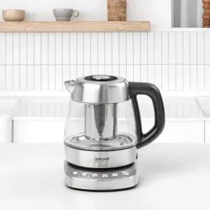 키친아트 렉스 무선 티포트 1L 전기포트 커피포트 유리 주전자 KP-310