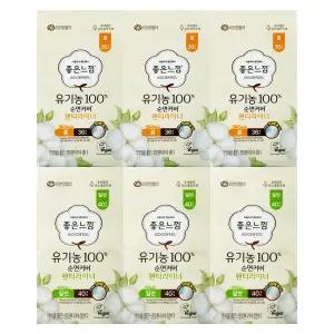 좋은느낌 유기농순면 라이너 롱 36개 x 3개+일반 40개 x 3개