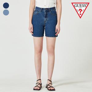 [롯데백화점]게스 여성 4부 데님 팬츠 OO2D0972