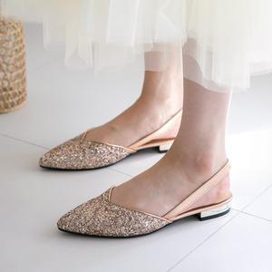 [분홍코끼리] 글로우 글리터 슬링백(2cm)