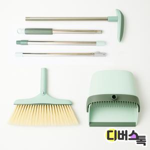 [디버스톡] 무심 회전빗자루 쓰레받기 세트 / 색상랜덤