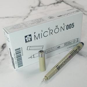 사쿠라 피그마 0.2mm 마이크론 005 블랙 1다스 12자루
